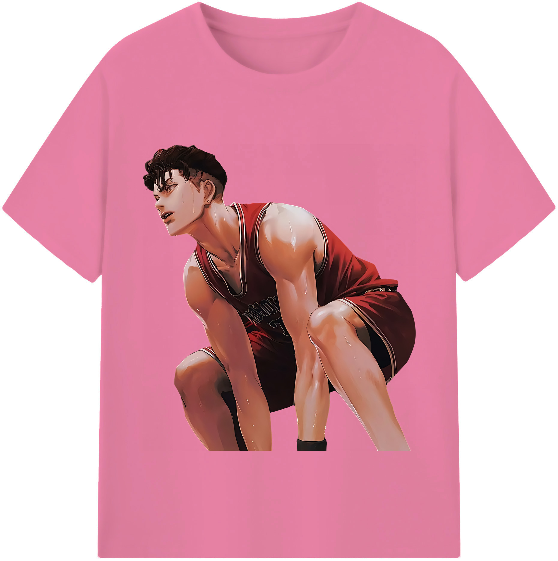 SLAM DUNK／スラムダンク 綿100％半袖Tシャツ（フロントプリント）